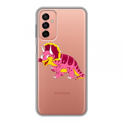 Полупрозрачный дизайнерский силиконовый чехол для Samsung Galaxy M23 5G Прозрачные Драконы