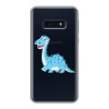 Полупрозрачный дизайнерский силиконовый чехол для Samsung Galaxy S10e Прозрачные Драконы