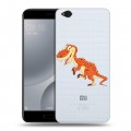 Полупрозрачный дизайнерский пластиковый чехол для Xiaomi Mi5C Прозрачные Драконы