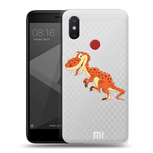 Полупрозрачный дизайнерский пластиковый чехол для Xiaomi Mi8 SE Прозрачные Драконы