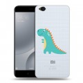 Полупрозрачный дизайнерский пластиковый чехол для Xiaomi Mi5C Прозрачные Драконы