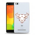 Полупрозрачный дизайнерский пластиковый чехол для Xiaomi Mi4i Прозрачные быки