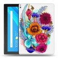 Дизайнерский силиконовый чехол для Lenovo Tab 4 10 Plus Цветочная акварель