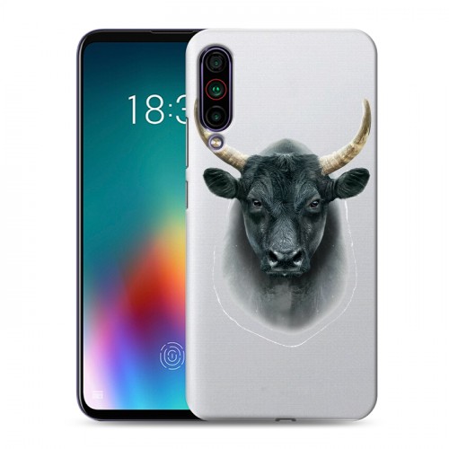 Полупрозрачный дизайнерский силиконовый чехол для Meizu 16T Прозрачные быки