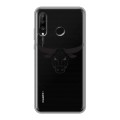 Полупрозрачный дизайнерский силиконовый чехол для Huawei P30 Lite Прозрачные быки