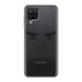 Полупрозрачный дизайнерский пластиковый чехол для Samsung Galaxy A12 Прозрачные быки