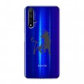 Полупрозрачный дизайнерский пластиковый чехол для Huawei Honor 20 Прозрачные быки