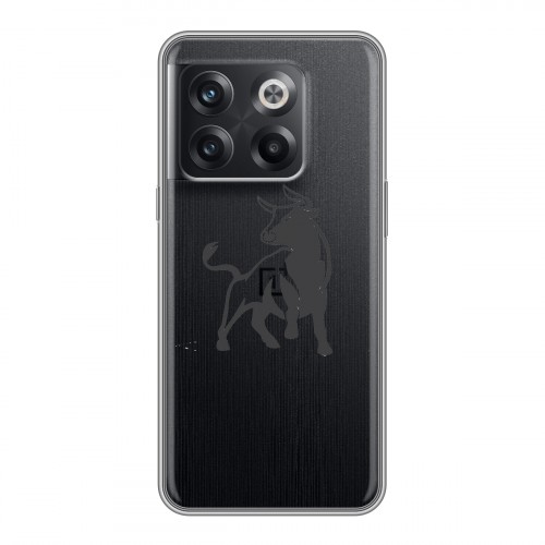 Полупрозрачный дизайнерский пластиковый чехол для OnePlus 10T Прозрачные быки