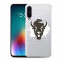 Полупрозрачный дизайнерский силиконовый чехол для Meizu 16T Прозрачные быки