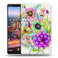 Дизайнерский пластиковый чехол для Huawei MediaPad M5 8.4 Цветочная акварель