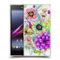 Дизайнерский пластиковый чехол для Sony Xperia Z Ultra  Цветочная акварель