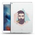 Полупрозрачный дизайнерский пластиковый чехол для Ipad Pro Прозрачный брутальный мужчина