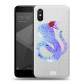 Полупрозрачный дизайнерский пластиковый чехол для Xiaomi Mi8 SE Прозрачные змеи