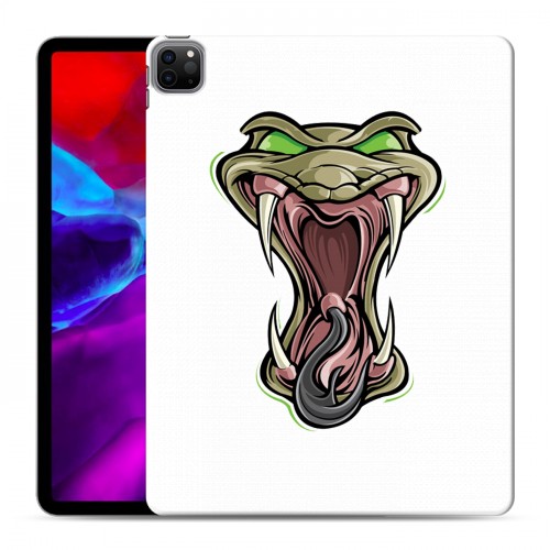 Полупрозрачный дизайнерский пластиковый чехол для Ipad Pro 12.9 (2020) Прозрачные змеи