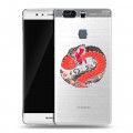 Полупрозрачный дизайнерский пластиковый чехол для Huawei P9 Plus Прозрачные змеи