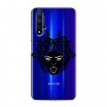 Полупрозрачный дизайнерский пластиковый чехол для Huawei Honor 20 Прозрачные змеи