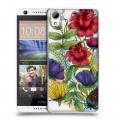 Дизайнерский силиконовый чехол для HTC Desire 626 Цветочная акварель