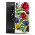 Дизайнерский пластиковый чехол для Sony Xperia XZs Цветочная акварель