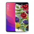 Дизайнерский силиконовый чехол для OPPO Find X Цветочная акварель