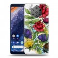 Дизайнерский силиконовый чехол для Nokia 9 PureView Цветочная акварель