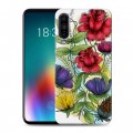 Дизайнерский силиконовый чехол для Meizu 16T Цветочная акварель