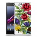 Дизайнерский пластиковый чехол для Sony Xperia Z Ultra  Цветочная акварель