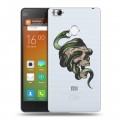 Полупрозрачный дизайнерский пластиковый чехол для Xiaomi Mi4S Прозрачные змеи