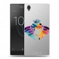 Полупрозрачный дизайнерский пластиковый чехол для Sony Xperia L1 Прозрачные змеи