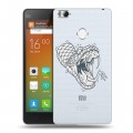 Полупрозрачный дизайнерский пластиковый чехол для Xiaomi Mi4S Прозрачные змеи