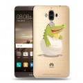 Полупрозрачный дизайнерский пластиковый чехол для Huawei Mate 9 Прозрачные крокодилы