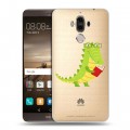 Полупрозрачный дизайнерский пластиковый чехол для Huawei Mate 9 Прозрачные крокодилы