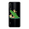 Полупрозрачный дизайнерский пластиковый чехол для Huawei Y9s Прозрачные крокодилы