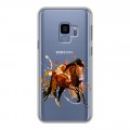 Полупрозрачный дизайнерский пластиковый чехол для Samsung Galaxy S9 Прозрачные лошади и единороги 