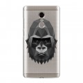 Полупрозрачный дизайнерский пластиковый чехол для Xiaomi RedMi Note 4 Прозрачные обезьяны