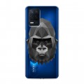 Полупрозрачный дизайнерский пластиковый чехол для Realme Narzo 30 5G Прозрачные обезьяны