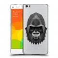 Полупрозрачный дизайнерский пластиковый чехол для Xiaomi Mi Note Прозрачные обезьяны