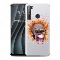 Полупрозрачный дизайнерский пластиковый чехол для HTC Desire 20 Pro Прозрачные обезьяны