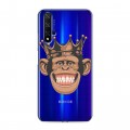 Полупрозрачный дизайнерский пластиковый чехол для Huawei Honor 20 Прозрачные обезьяны