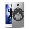 Полупрозрачный дизайнерский пластиковый чехол для Huawei Honor 6A Прозрачные обезьяны