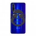 Полупрозрачный дизайнерский пластиковый чехол для Huawei Honor 20 Прозрачные обезьяны