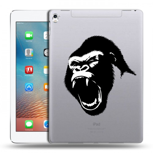 Полупрозрачный дизайнерский силиконовый чехол для Ipad Pro 9.7 Прозрачные обезьяны