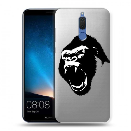 Полупрозрачный дизайнерский силиконовый чехол для Huawei Nova 2i Прозрачные обезьяны