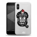 Полупрозрачный дизайнерский пластиковый чехол для Xiaomi Mi8 SE Прозрачные обезьяны