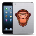 Полупрозрачный дизайнерский пластиковый чехол для Ipad Mini Прозрачные обезьяны