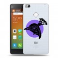 Полупрозрачный дизайнерский пластиковый чехол для Xiaomi Mi4S Прозрачные павлины