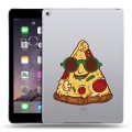 Полупрозрачный дизайнерский пластиковый чехол для Ipad Air 2 Прозрачная Пицца