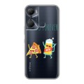 Полупрозрачный дизайнерский пластиковый чехол для Infinix Hot 12 Pro Прозрачная Пицца