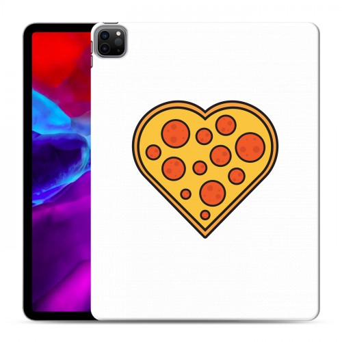 Полупрозрачный дизайнерский пластиковый чехол для Ipad Pro 12.9 (2020) Прозрачная Пицца