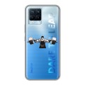 Полупрозрачный дизайнерский пластиковый чехол для Realme 8 Прозрачные пауэрлифтинг