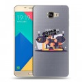 Полупрозрачный дизайнерский пластиковый чехол для Samsung Galaxy A9 Прозрачные пауэрлифтинг